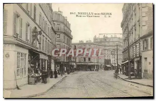 Cartes postales Neuilly Sur Seine Rue Du Chateau Bazar