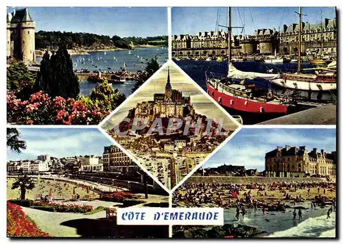 Cartes postales moderne Dinard Le Mont Saint Michel Saint Servan Parame