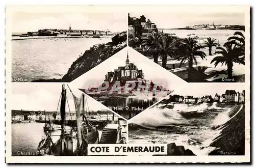 Cartes postales moderne Cote d Emeraude Cancale St Malo Dinard Parame Mont Saint Michel