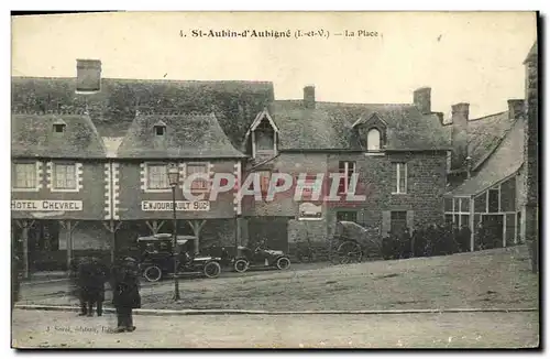 Cartes postales Saint Aubin La place