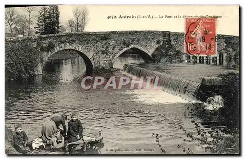 Cartes postales Antrain Lavandieres Lavoir Enfants