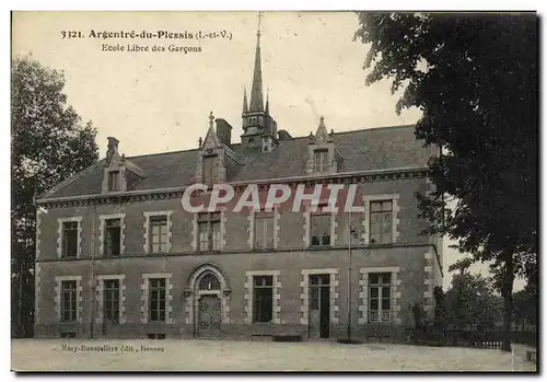 Cartes postales Argentre du Plessis Ecole Libre de Garcons