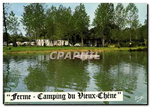 Moderne Karte Baguer Pican Les chalets au bord de l etang Ferme Camping du Vieux Chene