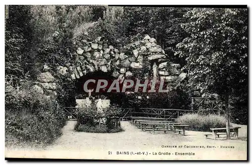 Cartes postales Bains La Grotte Ensemble