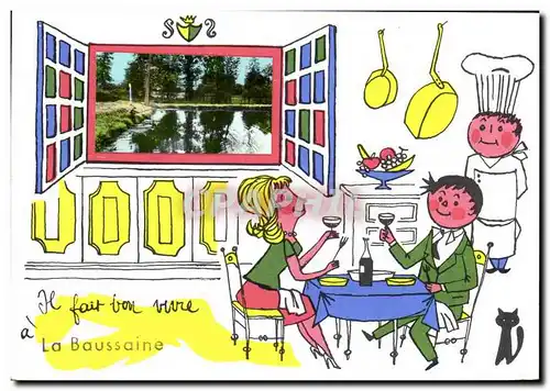 Cartes postales moderne La Baussaine Cuisine