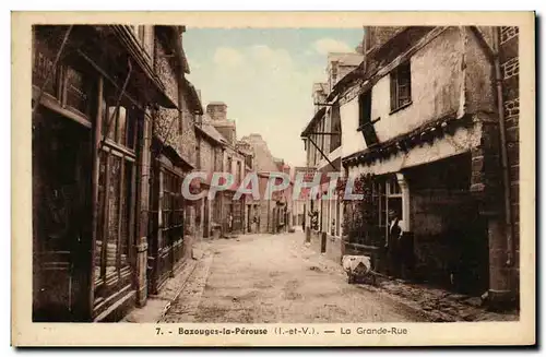 Cartes postales Bazouges la Perouse La Grande Rue