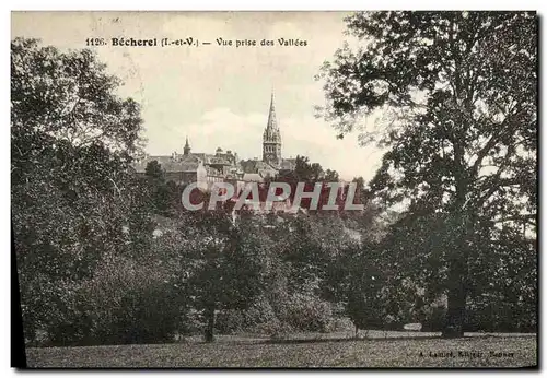 Cartes postales Becherel Vue Prise des Vallees