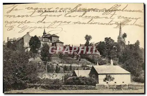 Ansichtskarte AK Becherel La Communaute Vue Prise du Lac