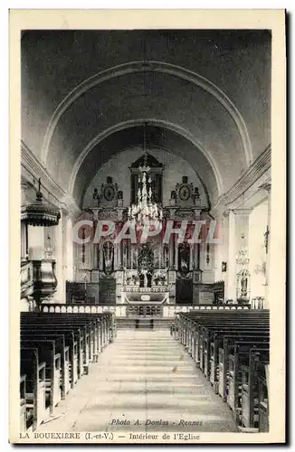 Cartes postales La Bouexiere Interieur de L Eglise