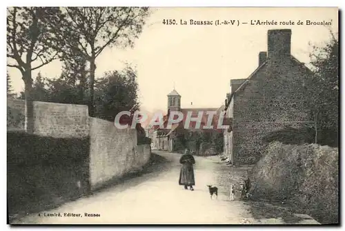 Cartes postales La Boussac L arrivee route de Broualan