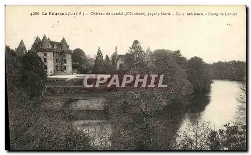 Cartes postales La Boussac Chateau de Landal Cour interieure Etang de landal