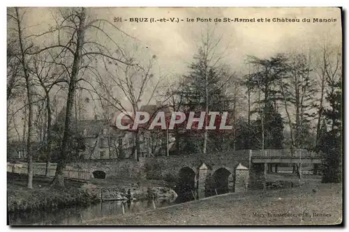 Cartes postales Bruz Le Pont de St Armel et le Chateau du Manoir