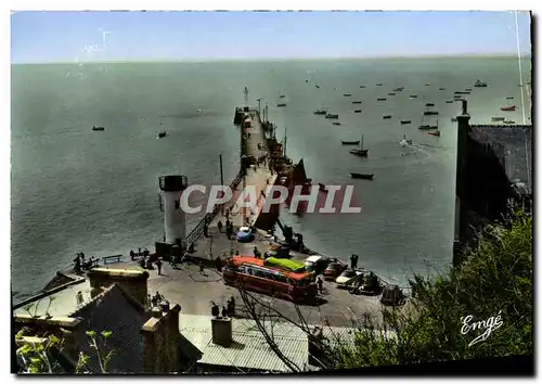 Cartes postales moderne Cancale Centre Le Mole Le Port Bateaux