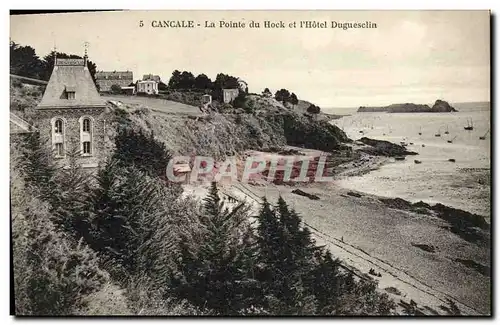 Ansichtskarte AK Cancale La Pointe du Hock et l Hotel Duguesclin