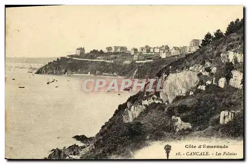 Ansichtskarte AK Cancale Les Falaises