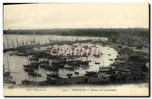 Ansichtskarte AK Cancale Retour de la Caravane Bateaux