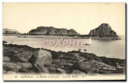 Ansichtskarte AK Cancale Le Rocher de Cancale