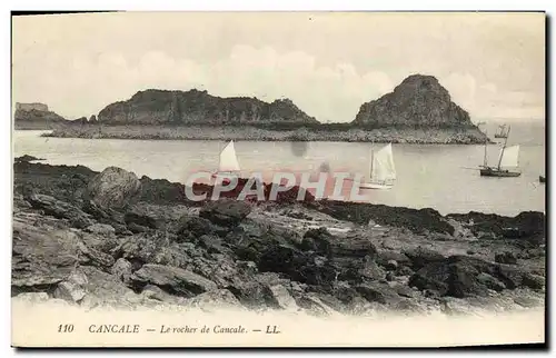 Cartes postales Cancale Le rocher de Cancale