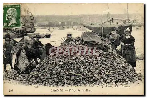 Cartes postales Cancale Triage des Huitres Ostreiculture TOP