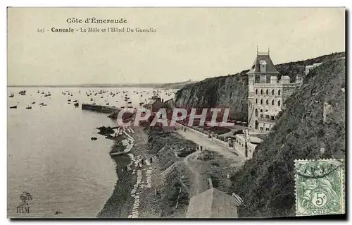 Cartes postales Cancale Le Mole et l Hotel du Guesclin