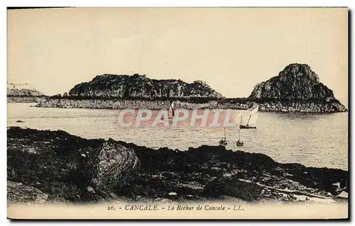 Ansichtskarte AK Cancale Le Rocher de Cancale