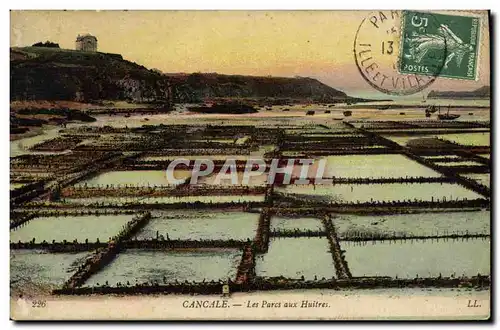 Cartes postales Cancale Les Parcs aux Huitres