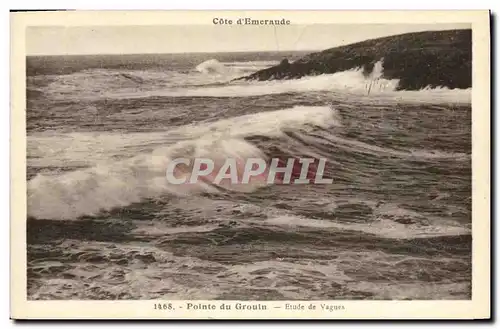 Cartes postales Pointe du Grouln etude de Vagues