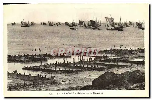 Cartes postales Cancale Retour de la Caravane Bateaux Ostreiculture Huitres