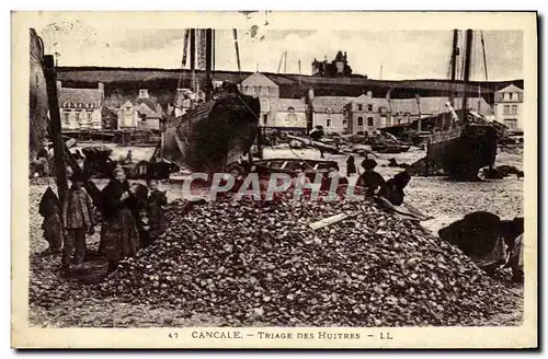 Cartes postales Cancale Triage des Huitres Ostreiculture