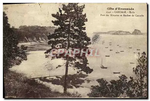 Cartes postales Cancale Rade Fort des Rimains et Rocher de Cancale