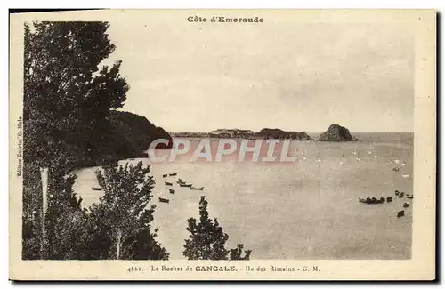 Ansichtskarte AK Le Rocher de Cancale lle des Rimains