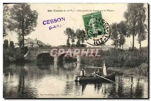 Cartes postales Cesson Une Partie de canot sur la Vilaine