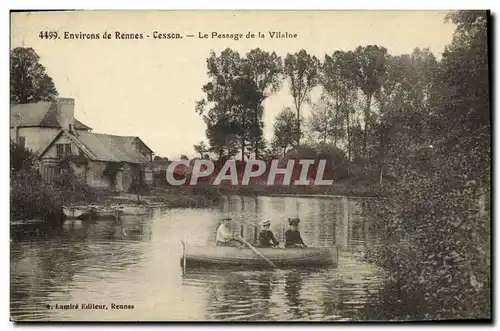 Ansichtskarte AK Environs de Rennes Cesson Le Passage de la Vilaine