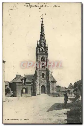 Ansichtskarte AK Chantepie L Eglise