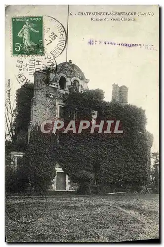 Cartes postales Chateauneuf de Bretagne Ruines du Vieux Chateau