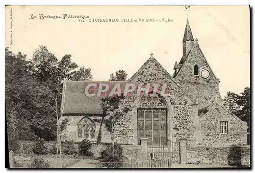 Cartes postales Chateauneuf d Ille et Vilaine L Eglise