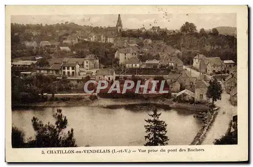 Cartes postales Chatillon En Vendelais Vue Prise Du Pont Des Rochers