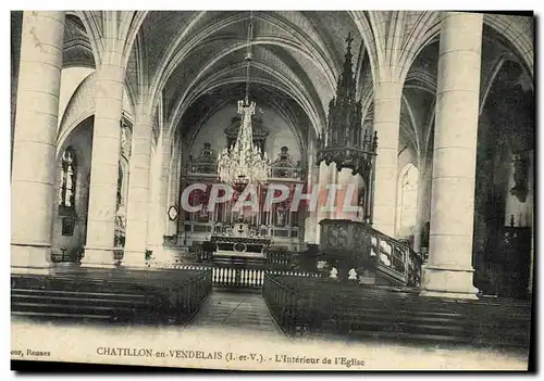 Cartes postales Chatillon En Vendelais L Interieur De l Eglise