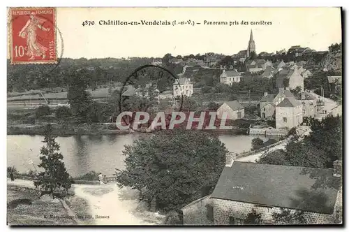 Cartes postales Chatillon En Vendelais Panorama Pris Des Carrieres