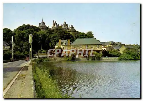 Cartes postales moderne Combourg Le Chateau Et l Etang