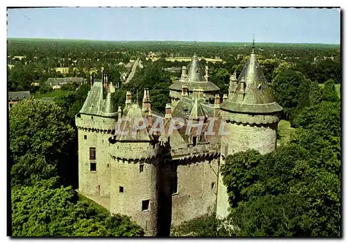 Cartes postales moderne Combourg En Avion Au Dessus Du Chateau