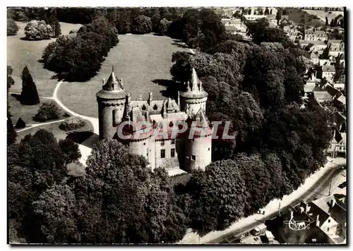 Moderne Karte Combourg Le Chateau Et Son Parc Vue Aerienne