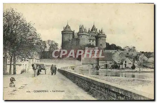 Cartes postales Combourg Le Chateau Attelage Cheval