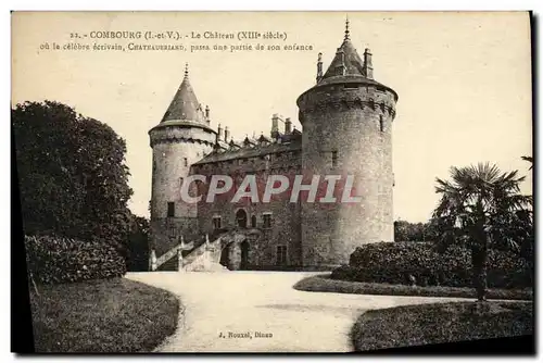 Cartes postales Combourg Facade du Chateau