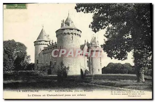 Ansichtskarte AK Combourg Le Chateau Ou Chateaubriand Passa son enfance