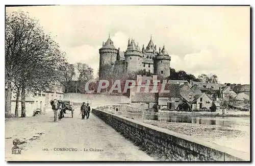 Cartes postales Combourg Le Chateau Attelage Cheval