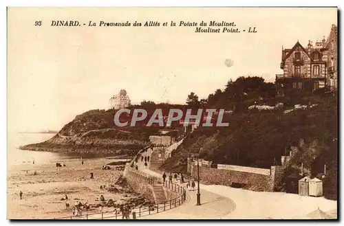 Ansichtskarte AK Dinard La Promenade des Allies et la Pointe du Moulinet