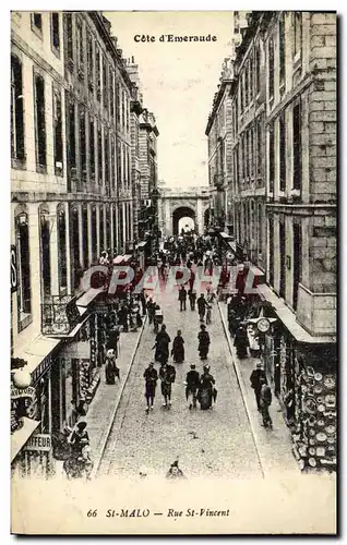 Cartes postales St Malo Rue St Vincent