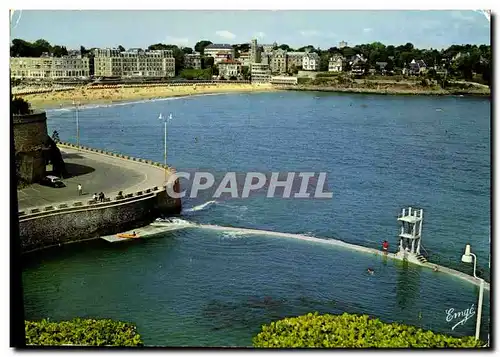 Cartes postales moderne Dinard La Plage du Casino et la Piscine