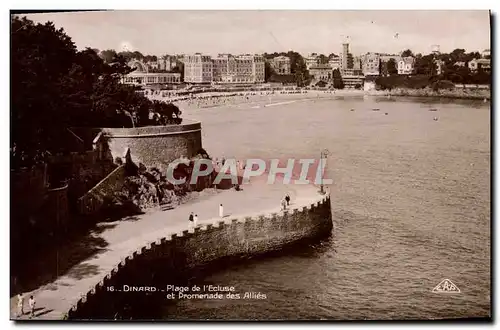 Cartes postales moderne Dinard Plage de L Ecluse et Promenade des Allies